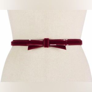 Kate Spade New York Classic Velvet Bow Belt